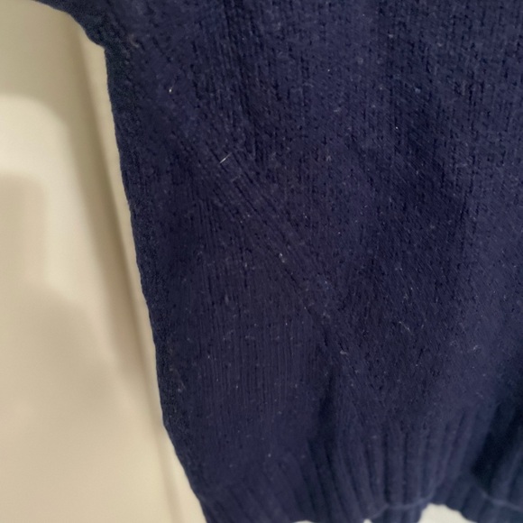 (2 for $60) J. Crew navy knit crewneck sweater - Picture 5 of 5